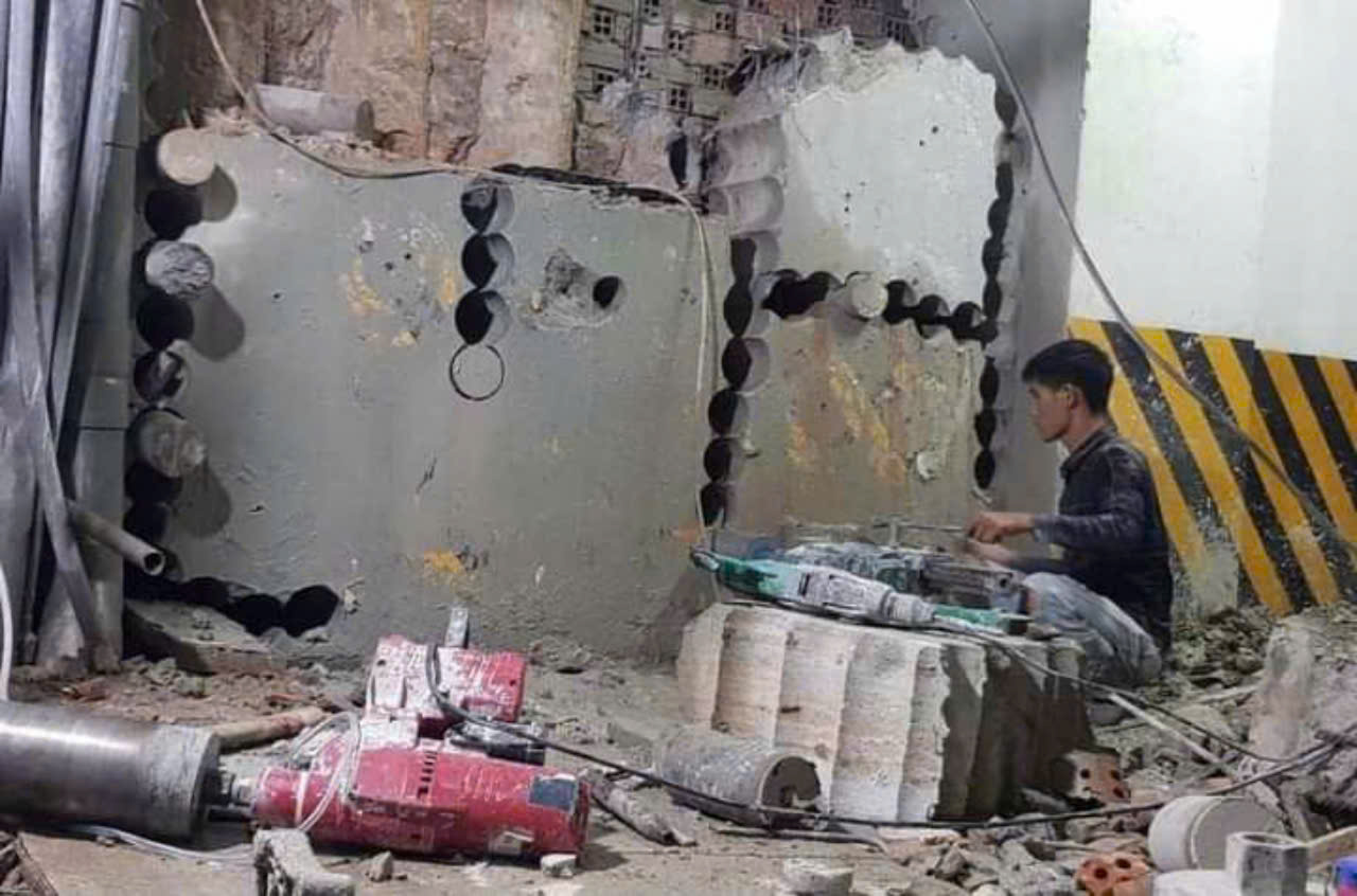 khoan cắt bê tông tâm phát